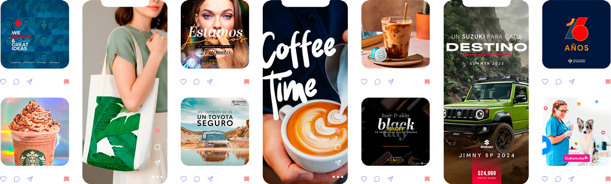 Social media mockup